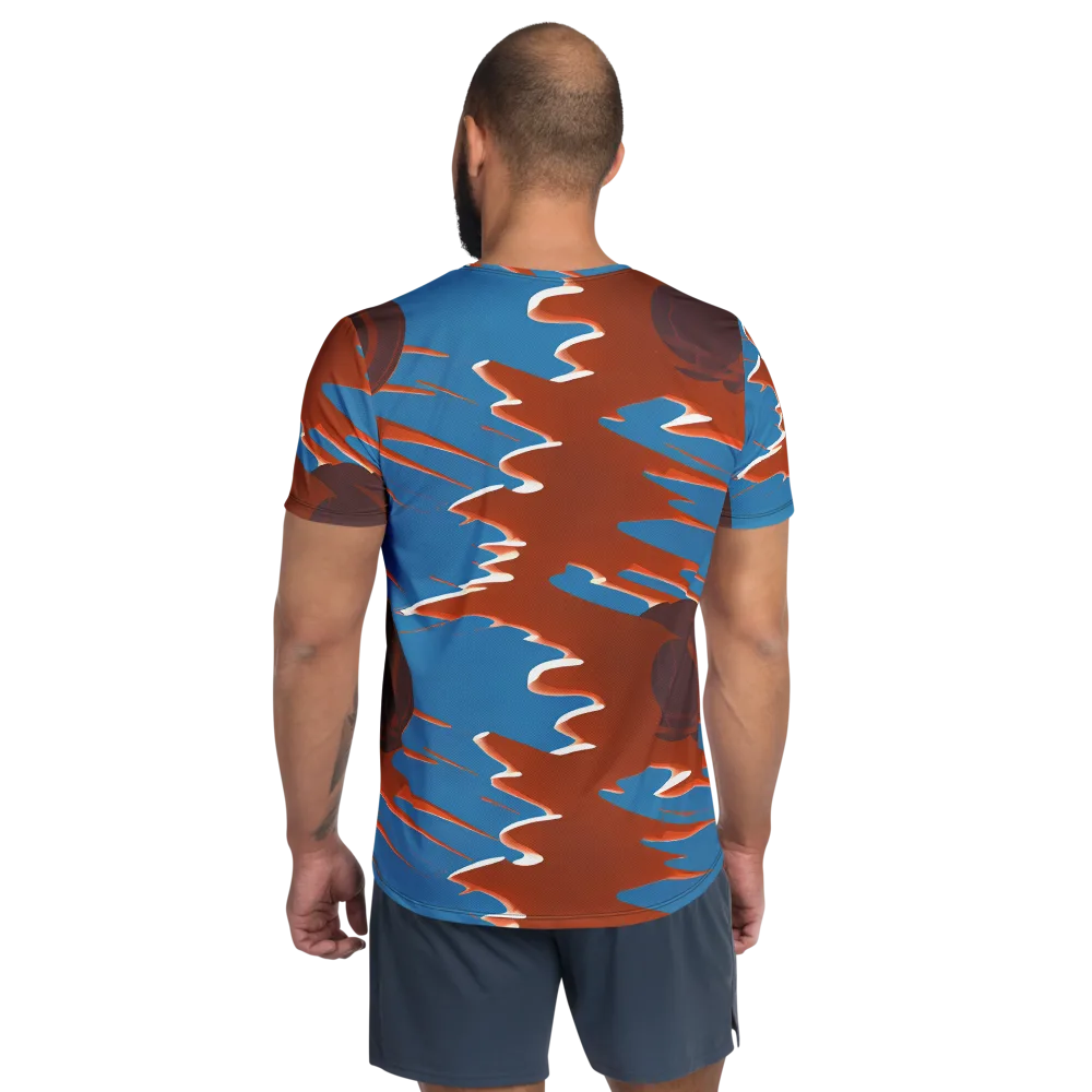 Desert Vortex on Men's Athletic T-Shirt — Back