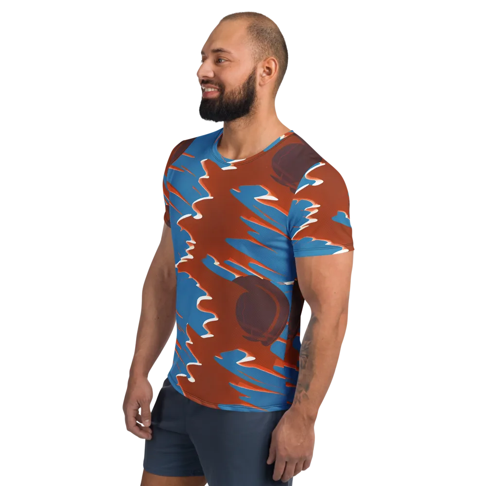 Desert Vortex on Men's Athletic T-Shirt — Left