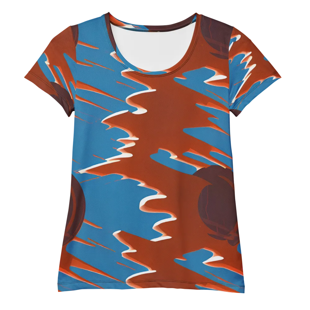 Desert Vortex on Women's Athletic T-Shirt — Front