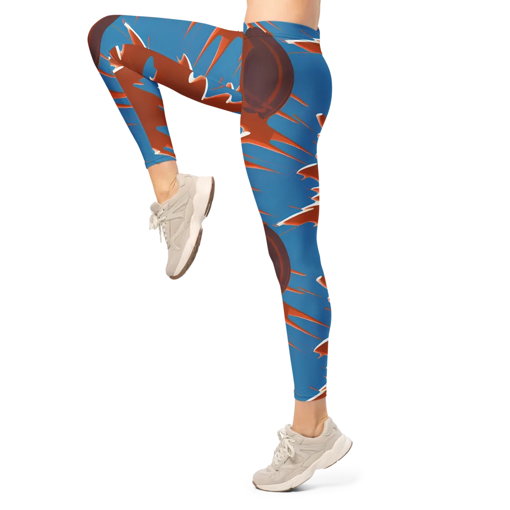 Desert Vortex on Leggings — Left