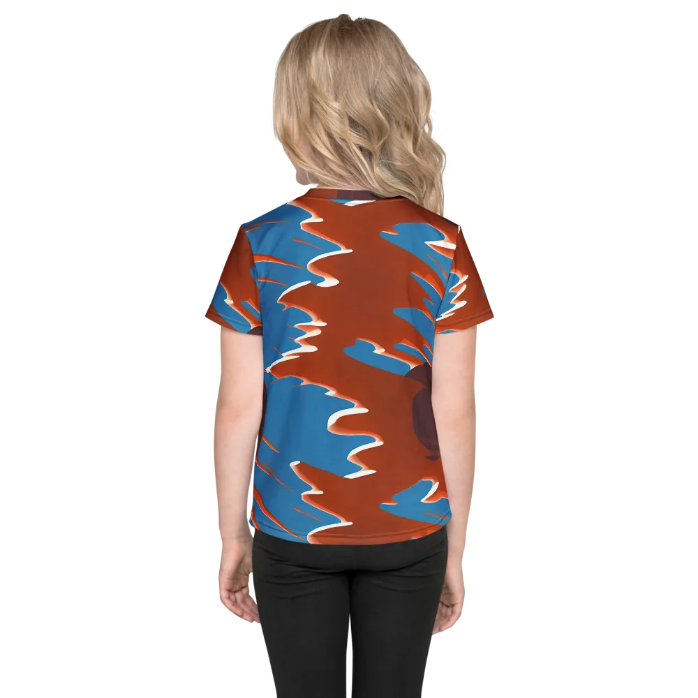 Desert Vortex on Kids Crew Neck T-Shirt — Back