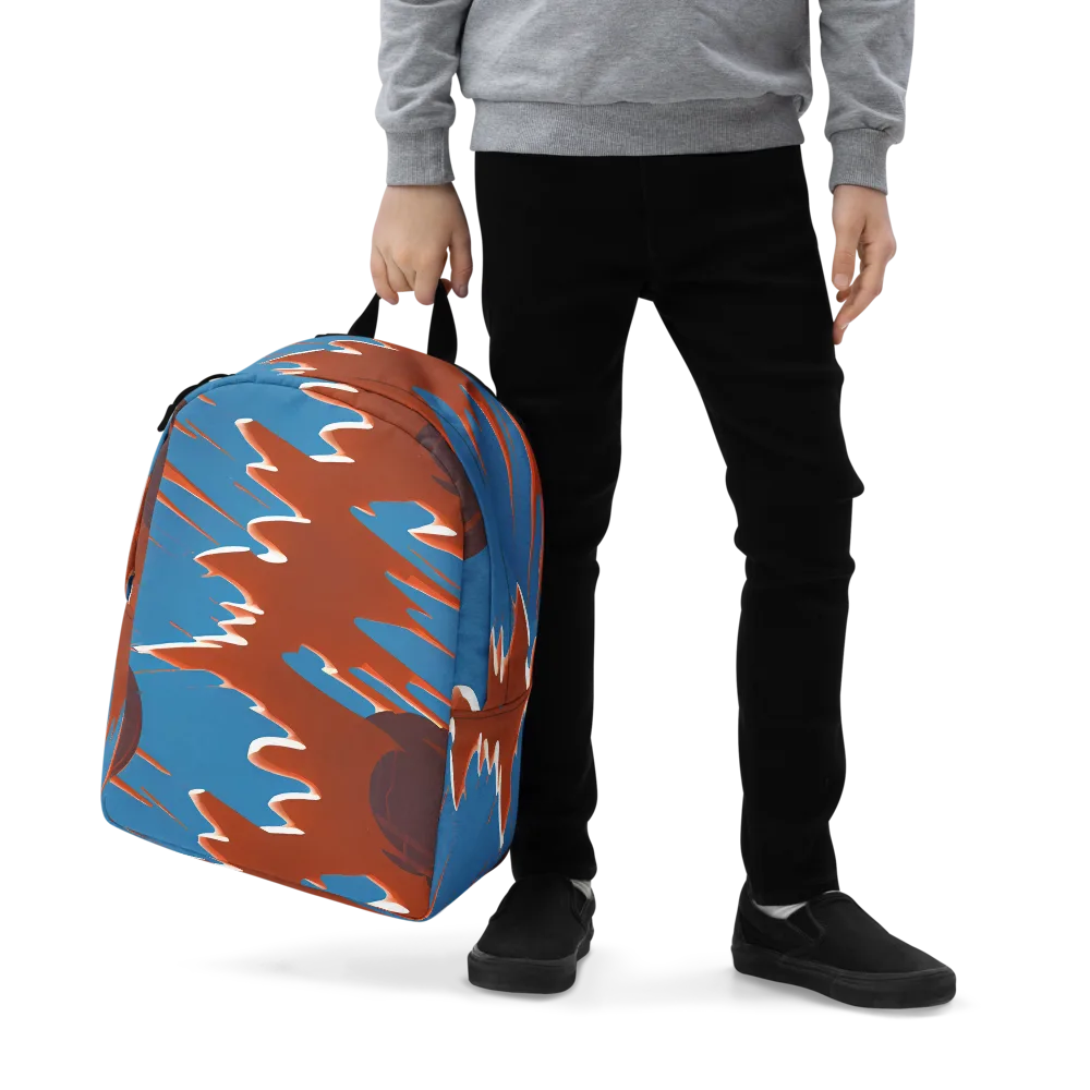 Desert Vortex on Minimalist Backpack — Zoomed-in