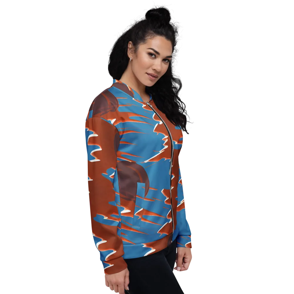 Desert Vortex on Bomber Jacket — Right