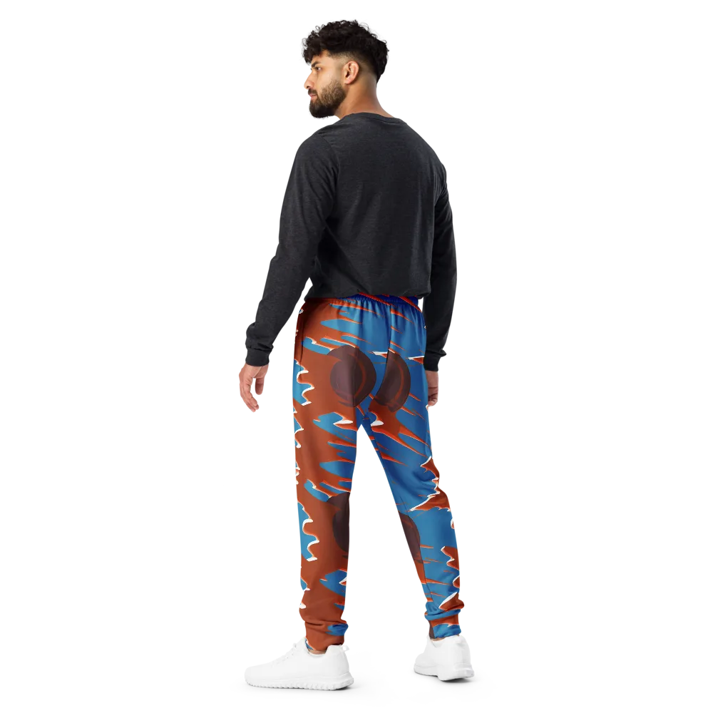 Desert Vortex on Men's Joggers — Back