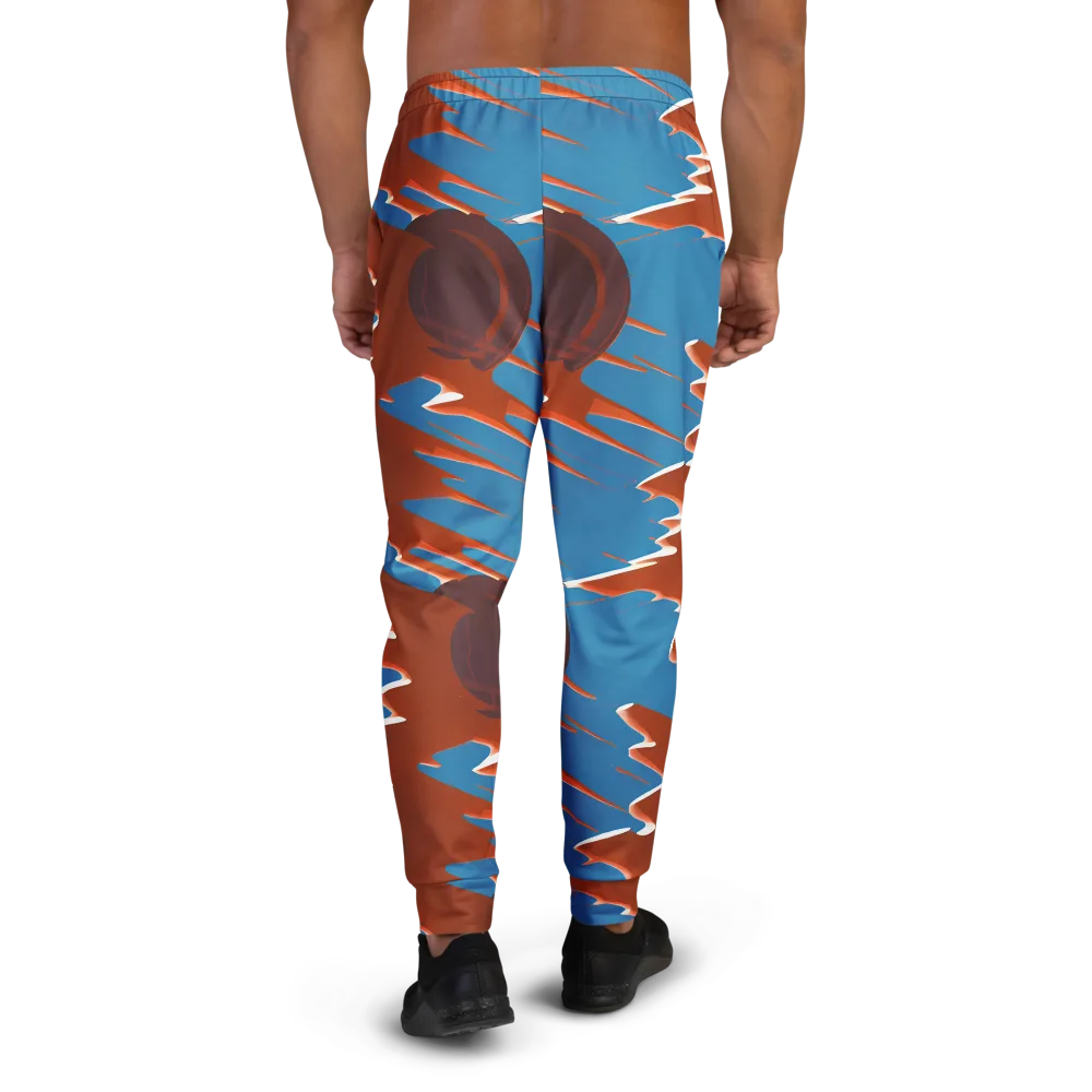 Desert Vortex on Men's Joggers — Back