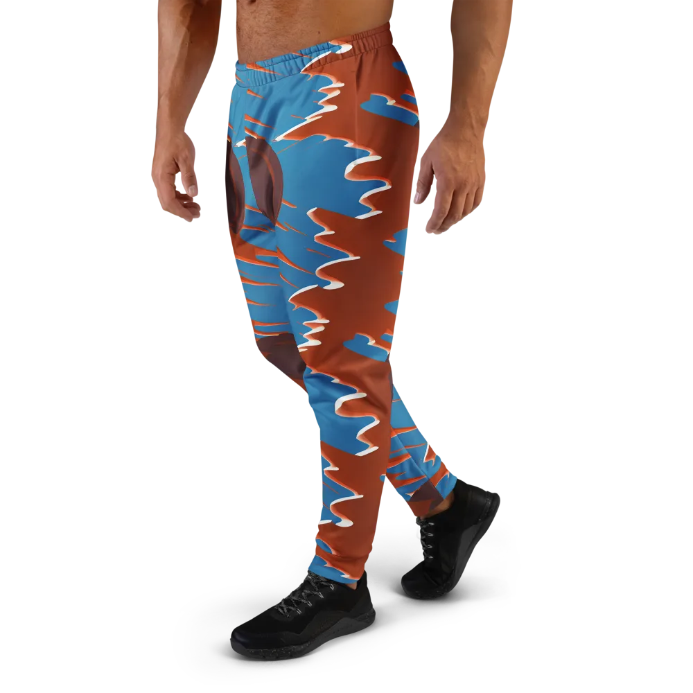 Desert Vortex on Men's Joggers — Left