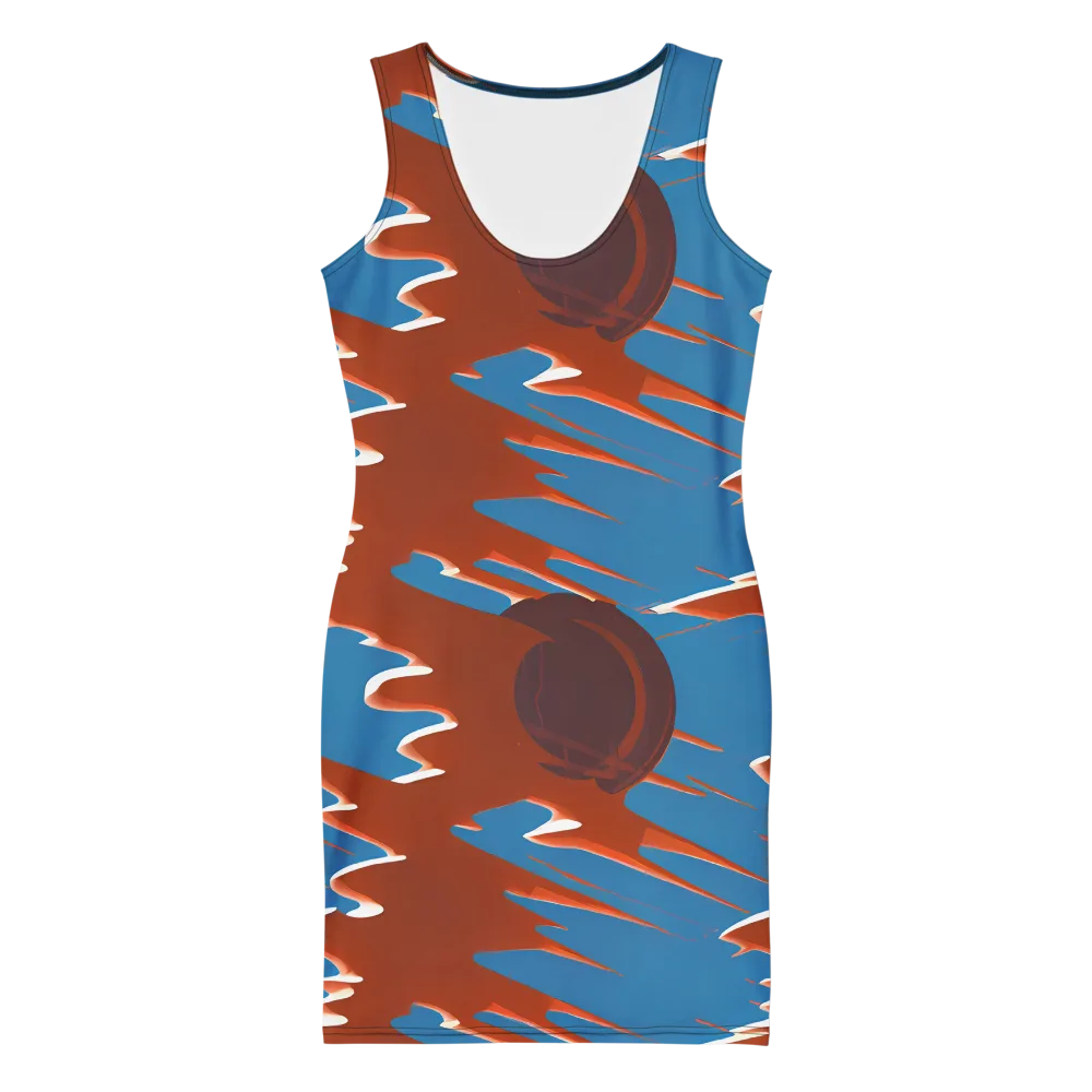 Desert Vortex on Bodycon Dress — Front