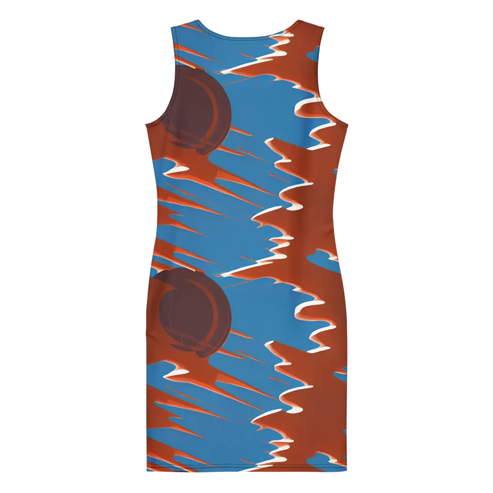 Desert Vortex on Bodycon Dress — Back