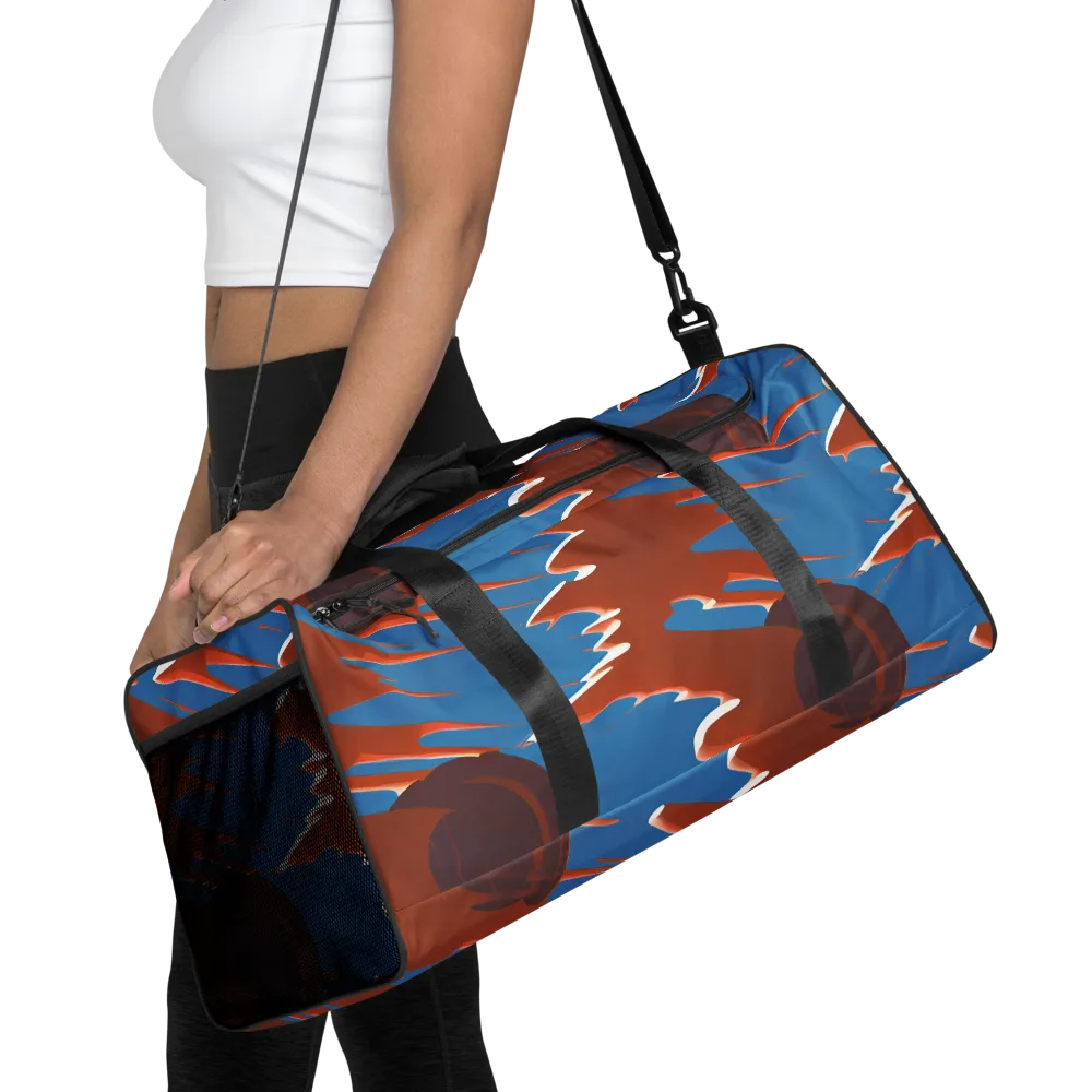 Desert Vortex on Duffle Bag — Front