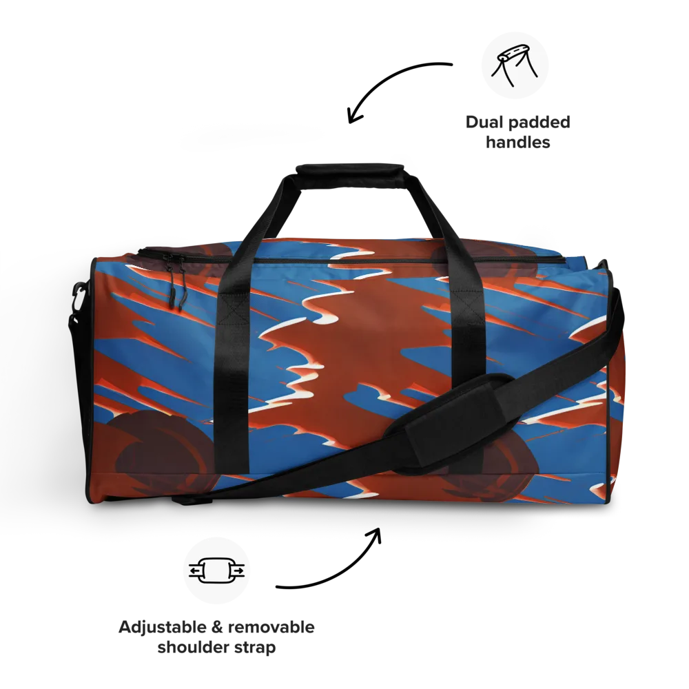 Desert Vortex on Duffle Bag — Front
