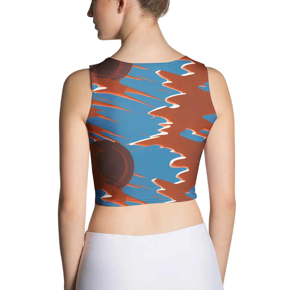 Desert Vortex on Crop Top — Back