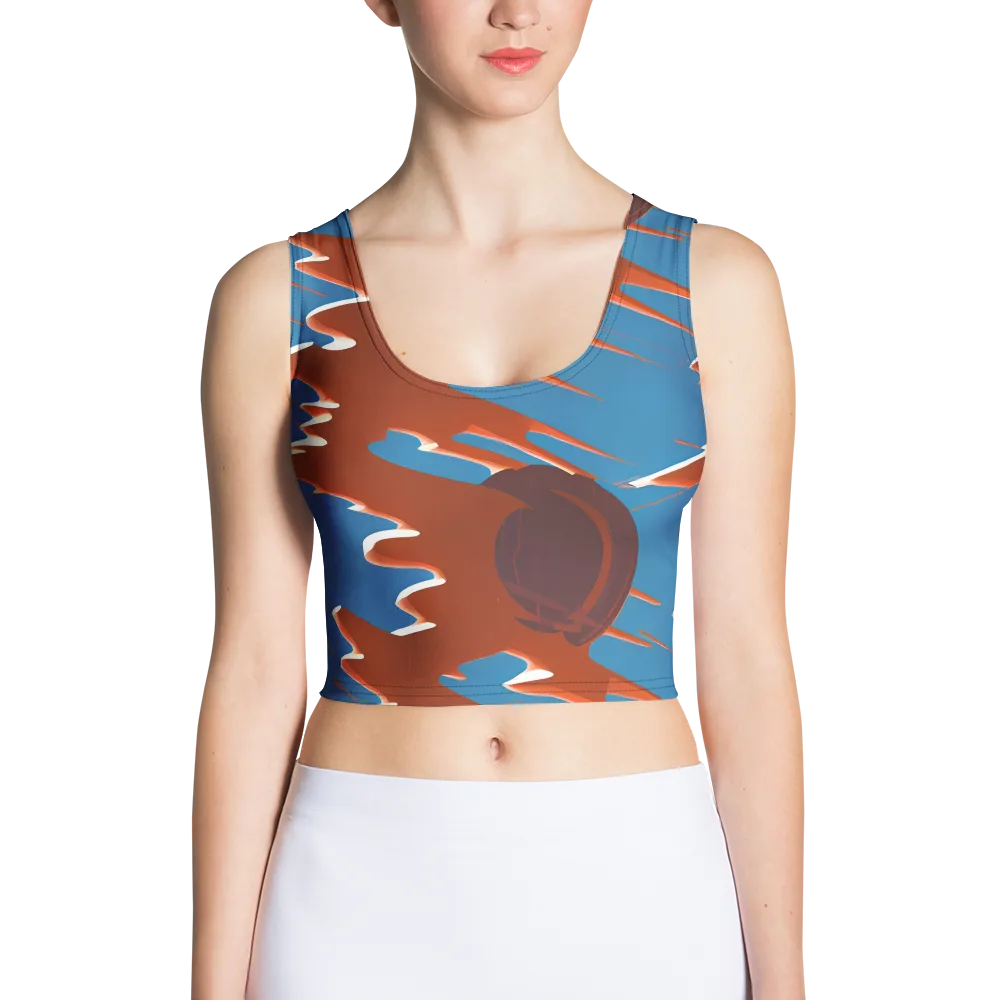 Desert Vortex on Crop Top — Front
