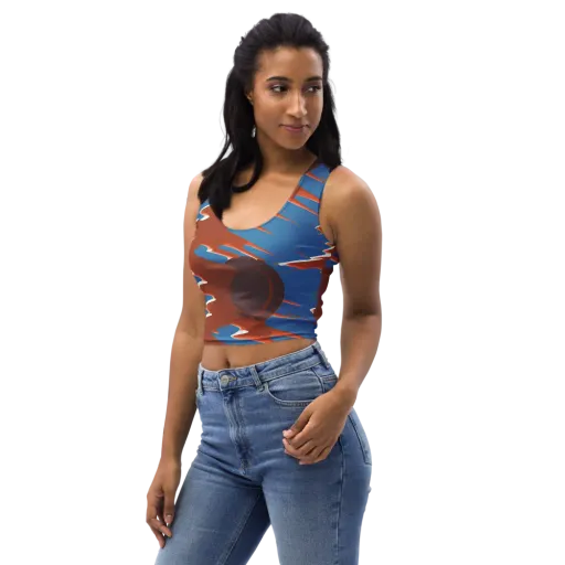 Desert Vortex on a Crop Top