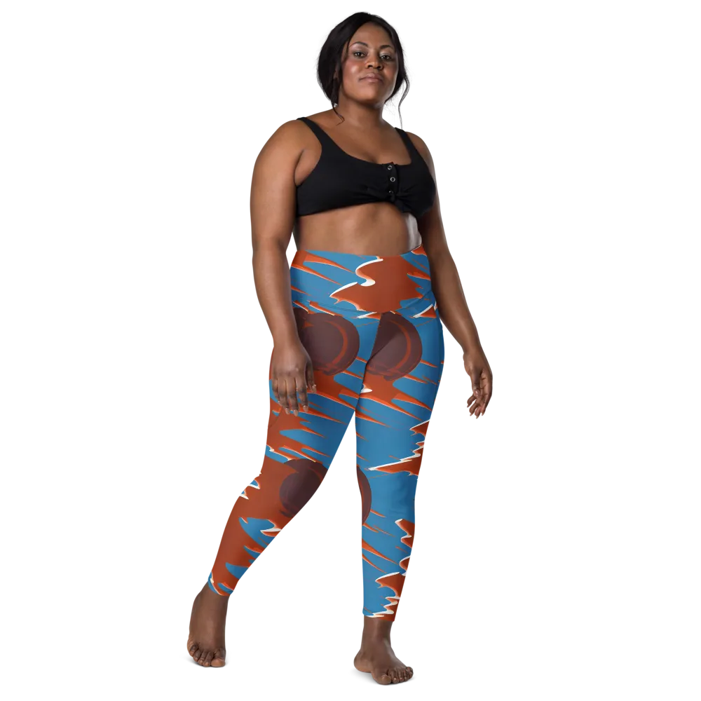 Desert Vortex on Leggings with Pockets — Front