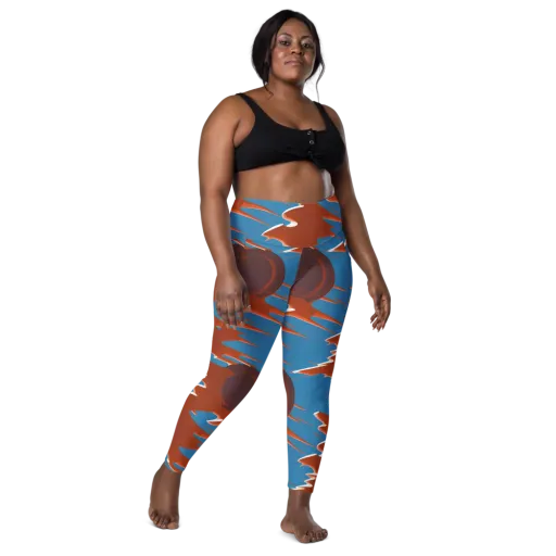 Desert Vortex on a Leggings with Pockets