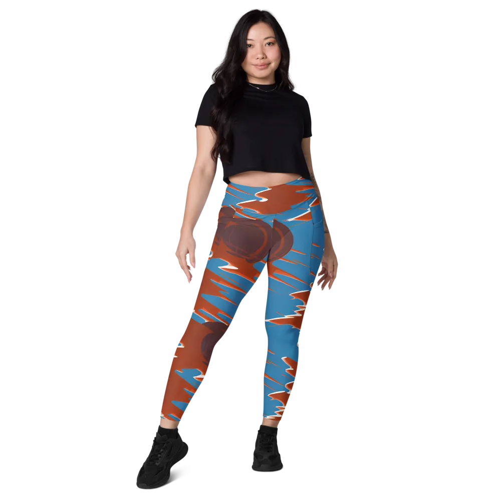 Desert Vortex on Leggings with Pockets — Front