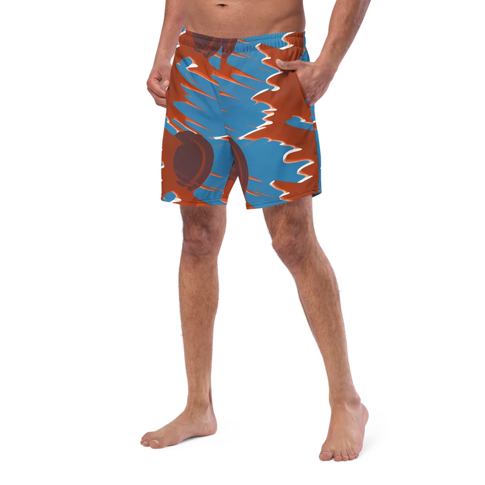 Desert Vortex on Swim Trunks — Left Front