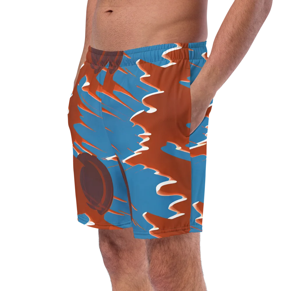 Desert Vortex on Swim Trunks — Left Front