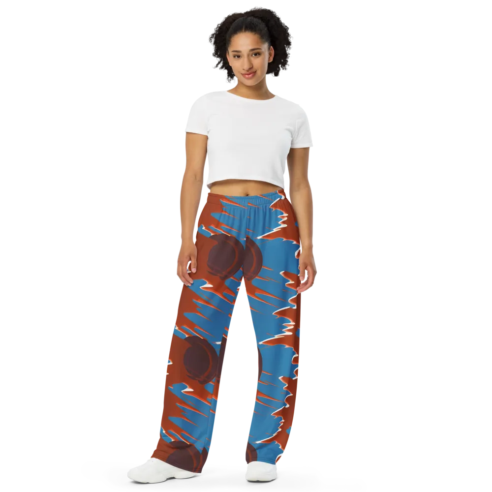 Desert Vortex on Wide-Leg Pants — Front