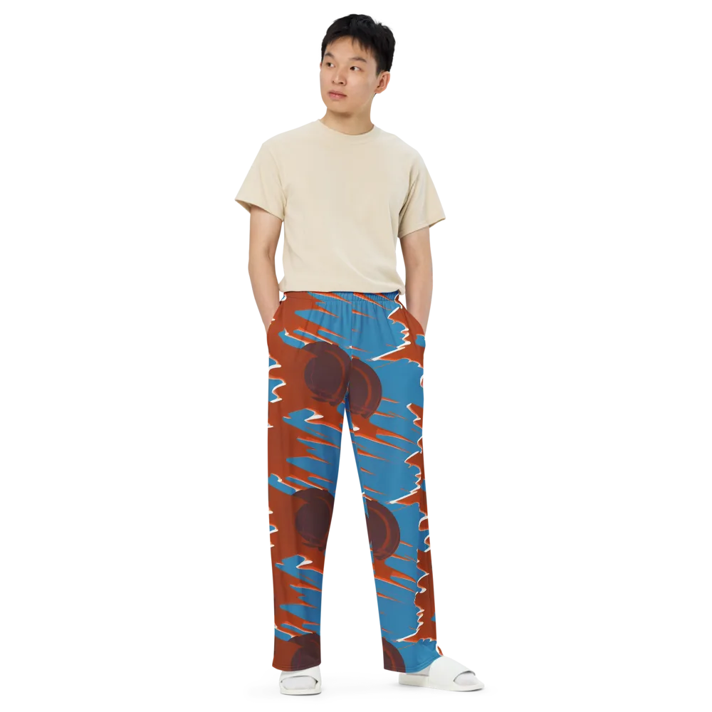 Desert Vortex on Wide-Leg Pants — Front