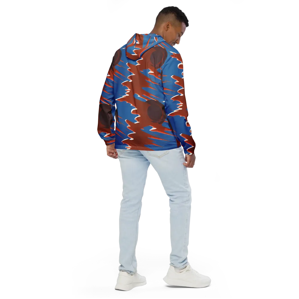 Desert Vortex on Men's Windbreaker — Back