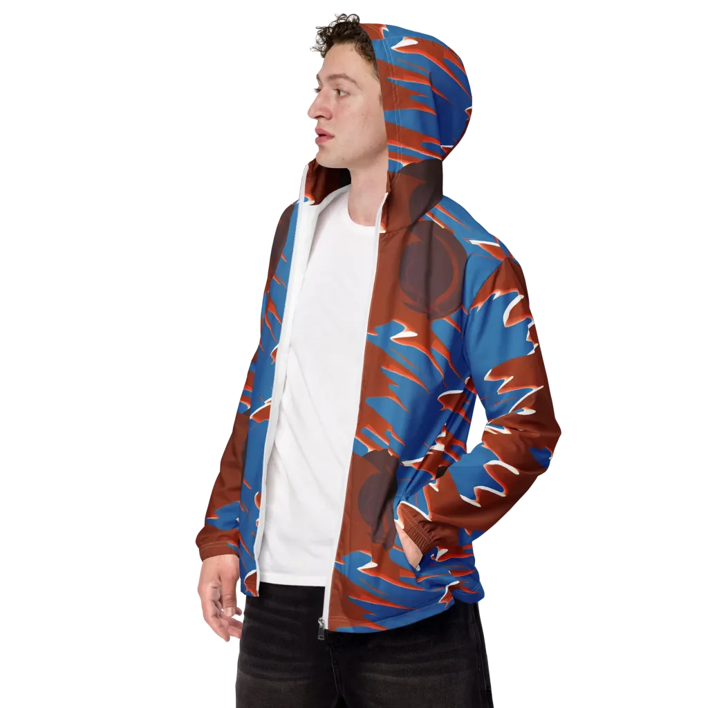 Desert Vortex on Men's Windbreaker — Left Front