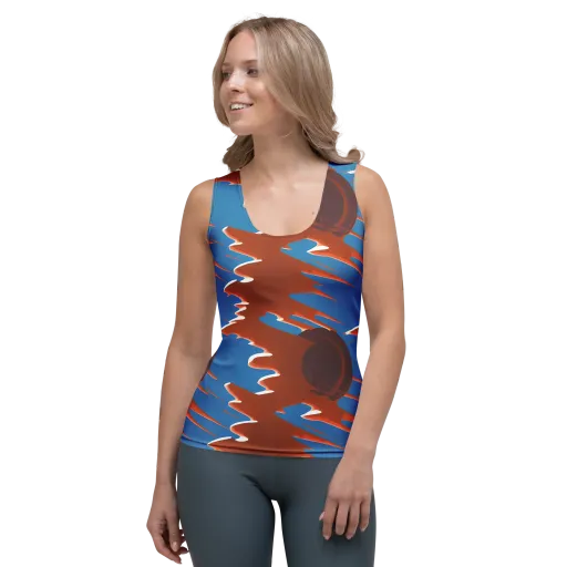 Desert Vortex on a Women's Tank Top