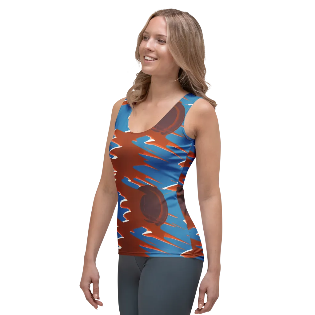 Desert Vortex on Women's Tank Top — Left Front