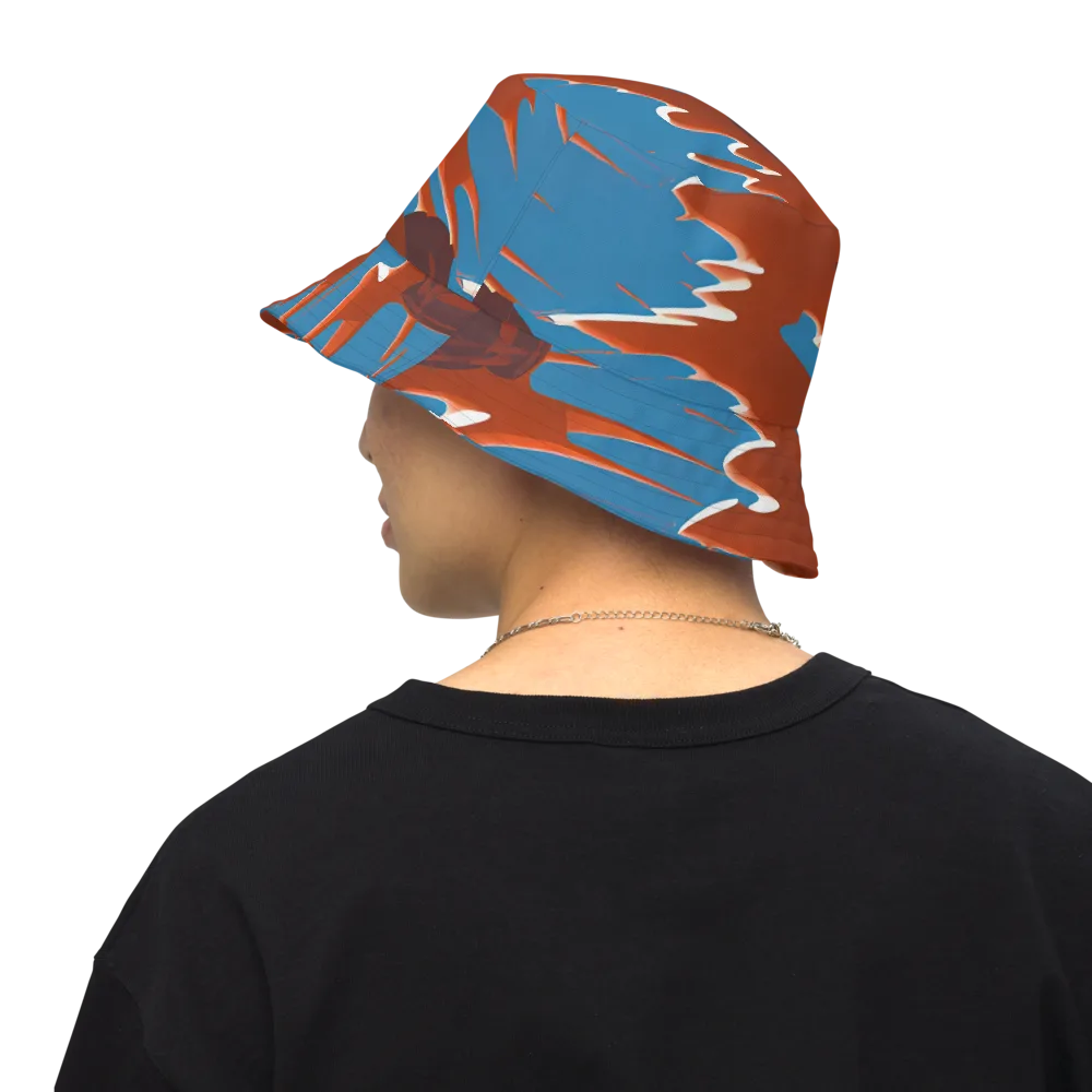 Desert Vortex on Reversible Bucket Hat — Back Inside