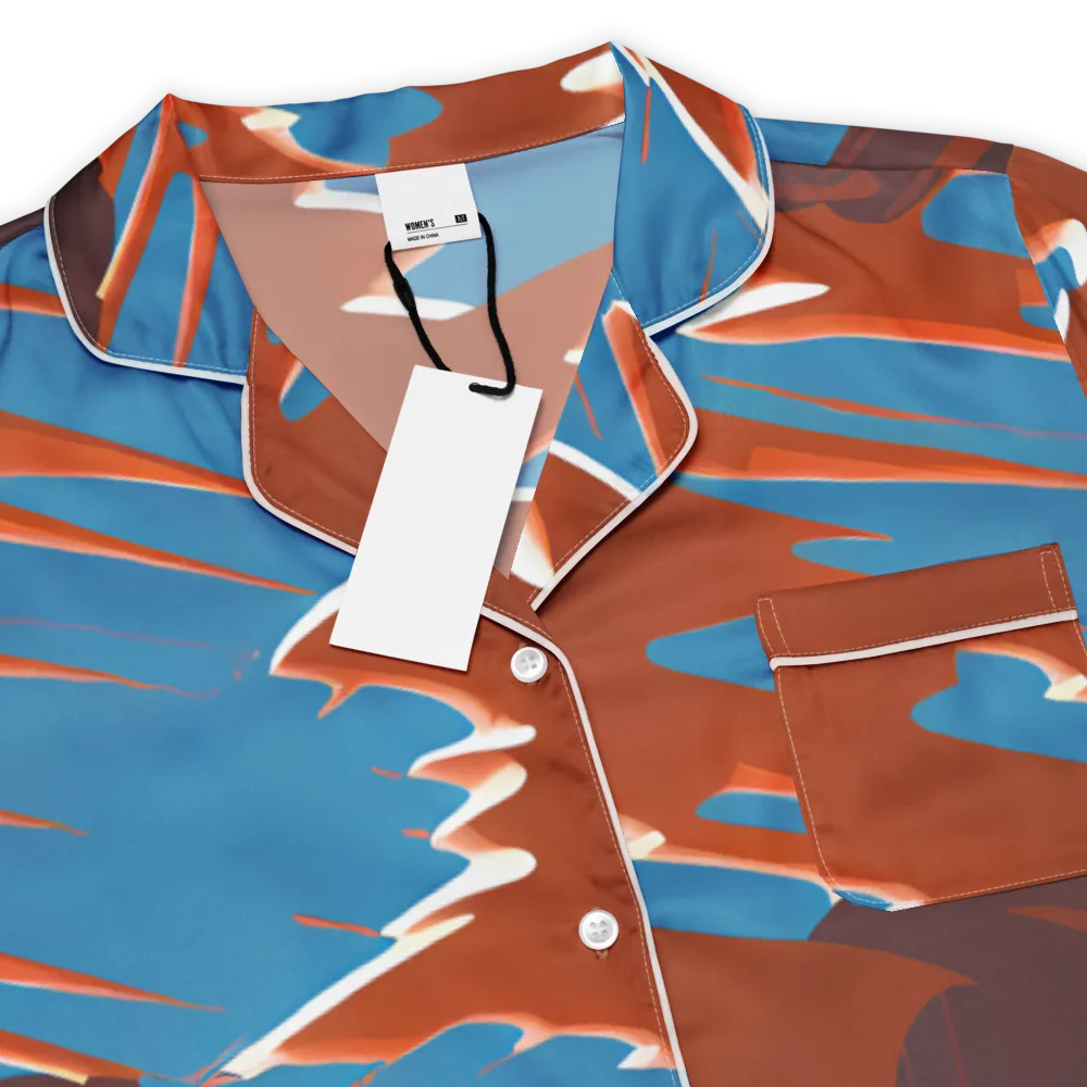 Desert Vortex on Women's Short Sleeve Pajama Top — Product details