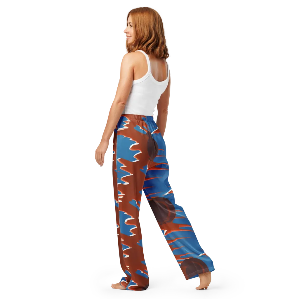 Desert Vortex on Women's Pajama Pants — Back