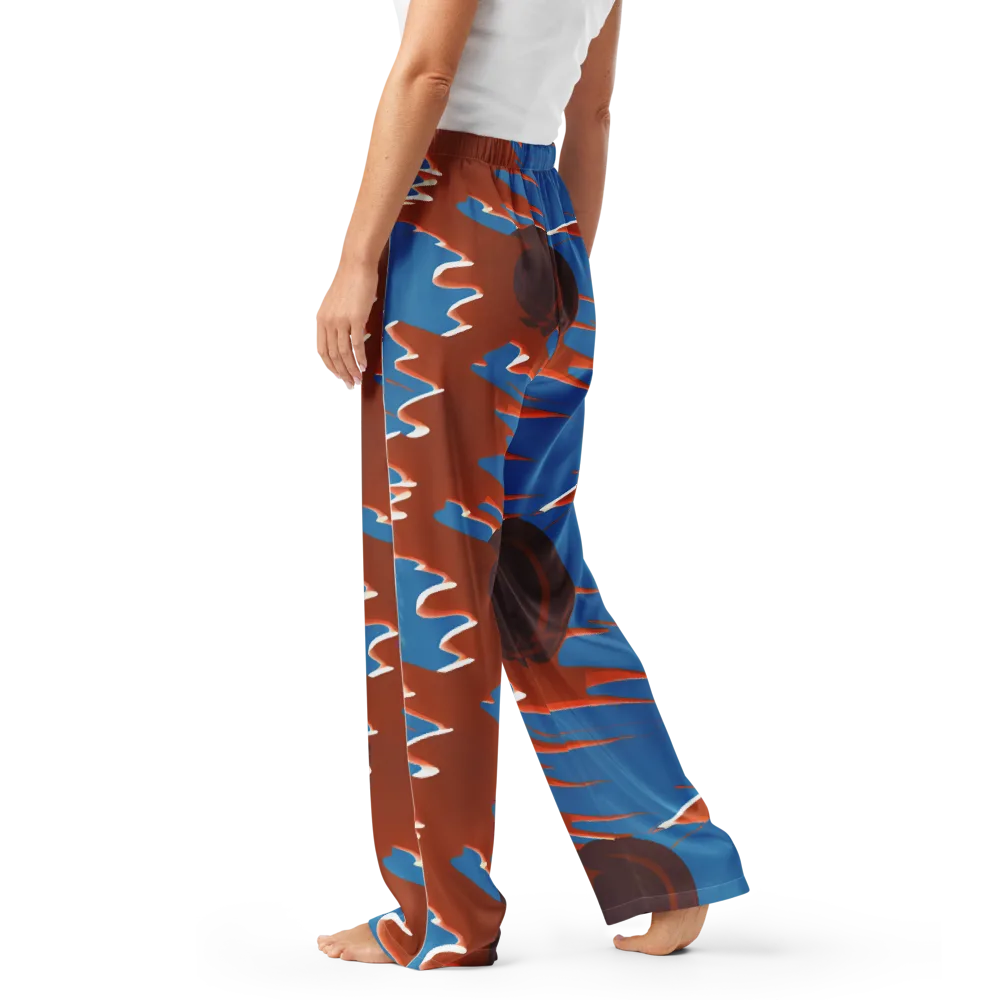 Desert Vortex on Women's Pajama Pants — Left