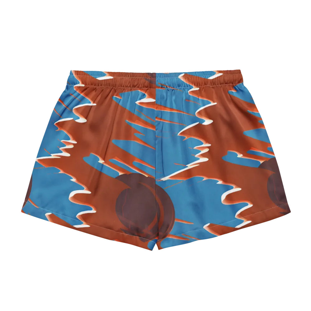 Desert Vortex on Women's Pajama Shorts — Back