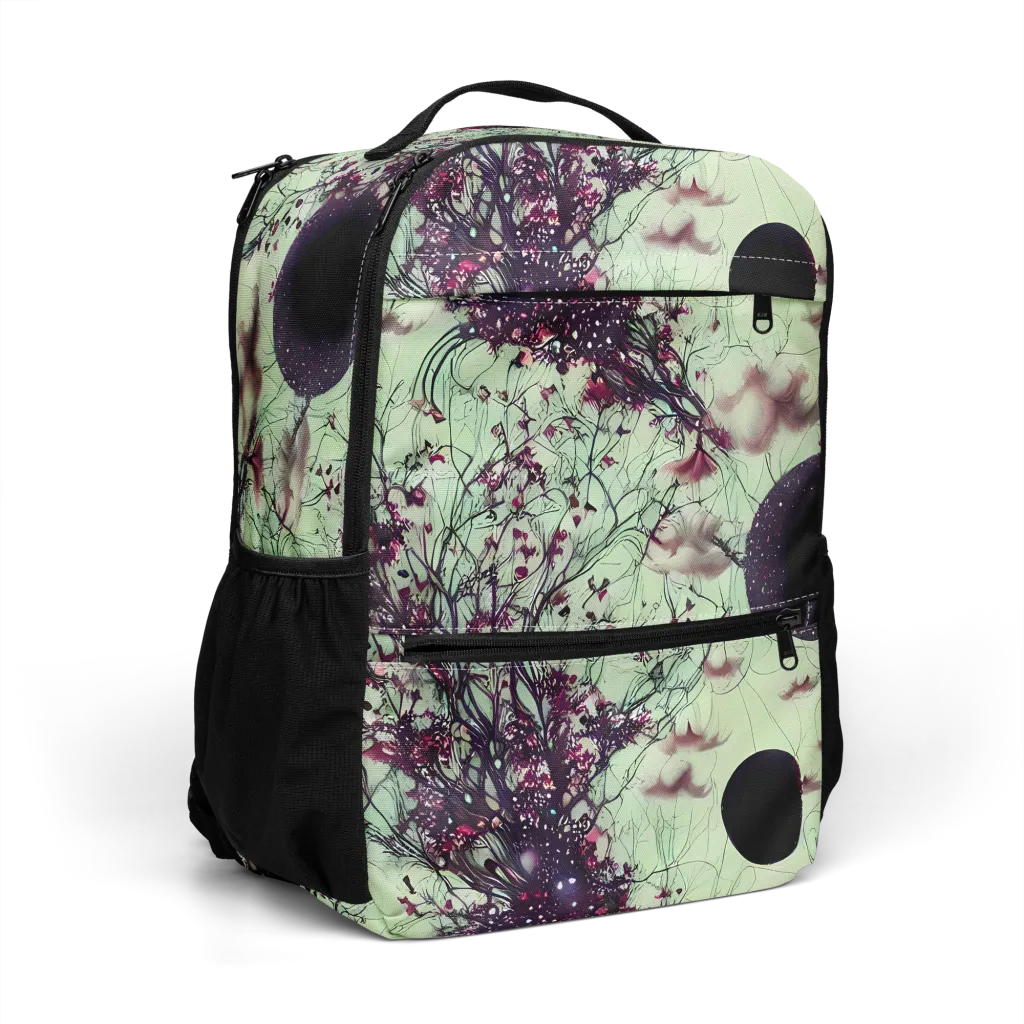 Celestial Bloom on Utility Backpack — Right Front