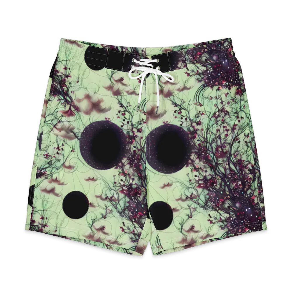 Celestial Bloom on Men's Board Shorts — Front