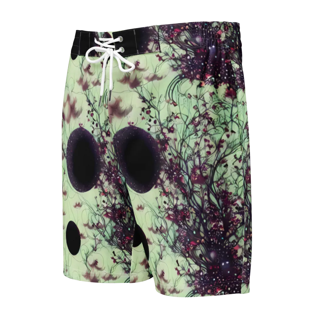 Celestial Bloom on Men's Board Shorts — Front
