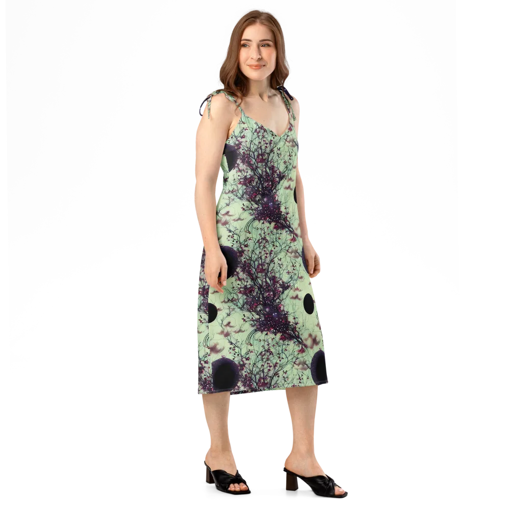 Celestial Bloom on Slip Dress — Right Front