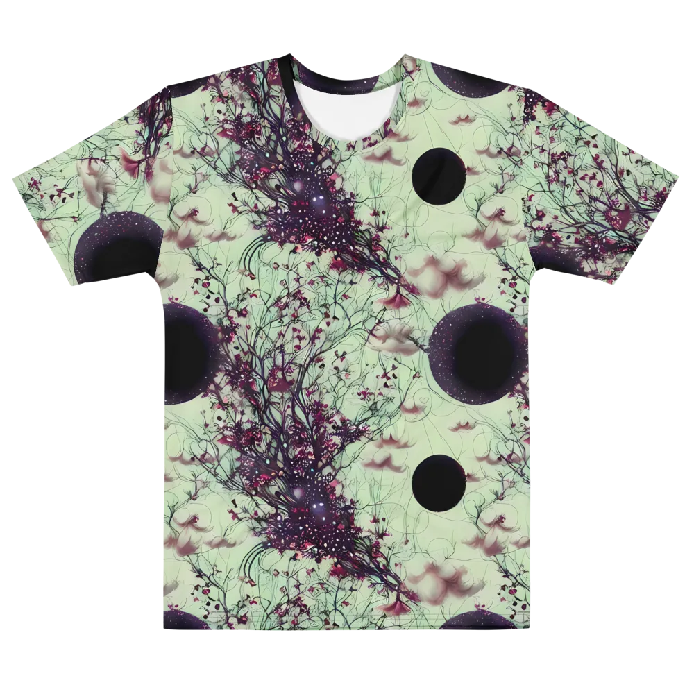 Celestial Bloom on Men's Cotton Crew Neck T-Shirt — Front