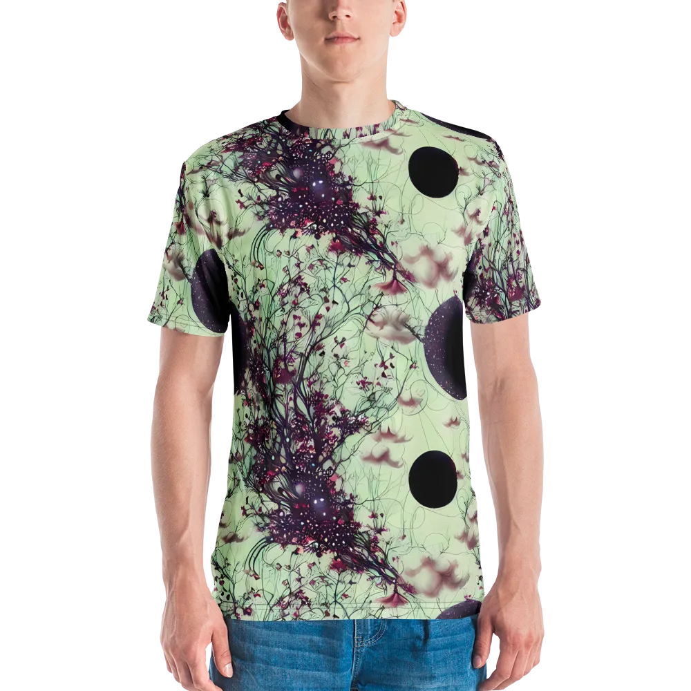 Celestial Bloom on Men's Crew Neck T-Shirt — Front