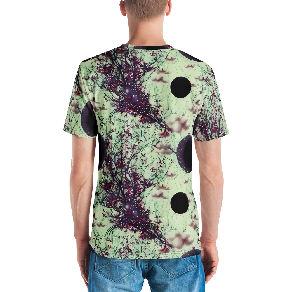 Celestial Bloom on Men's Crew Neck T-Shirt — Back