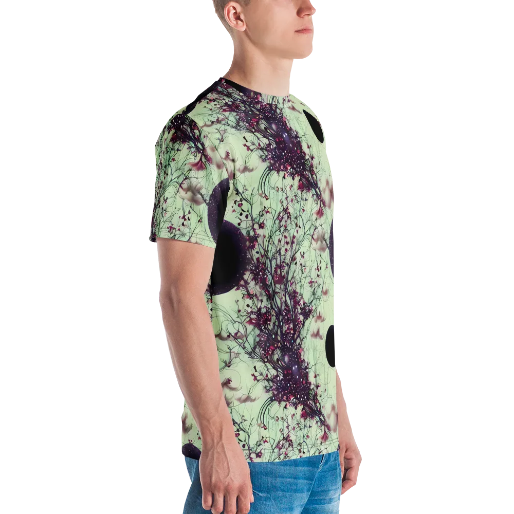 Celestial Bloom on Men's Crew Neck T-Shirt — Right