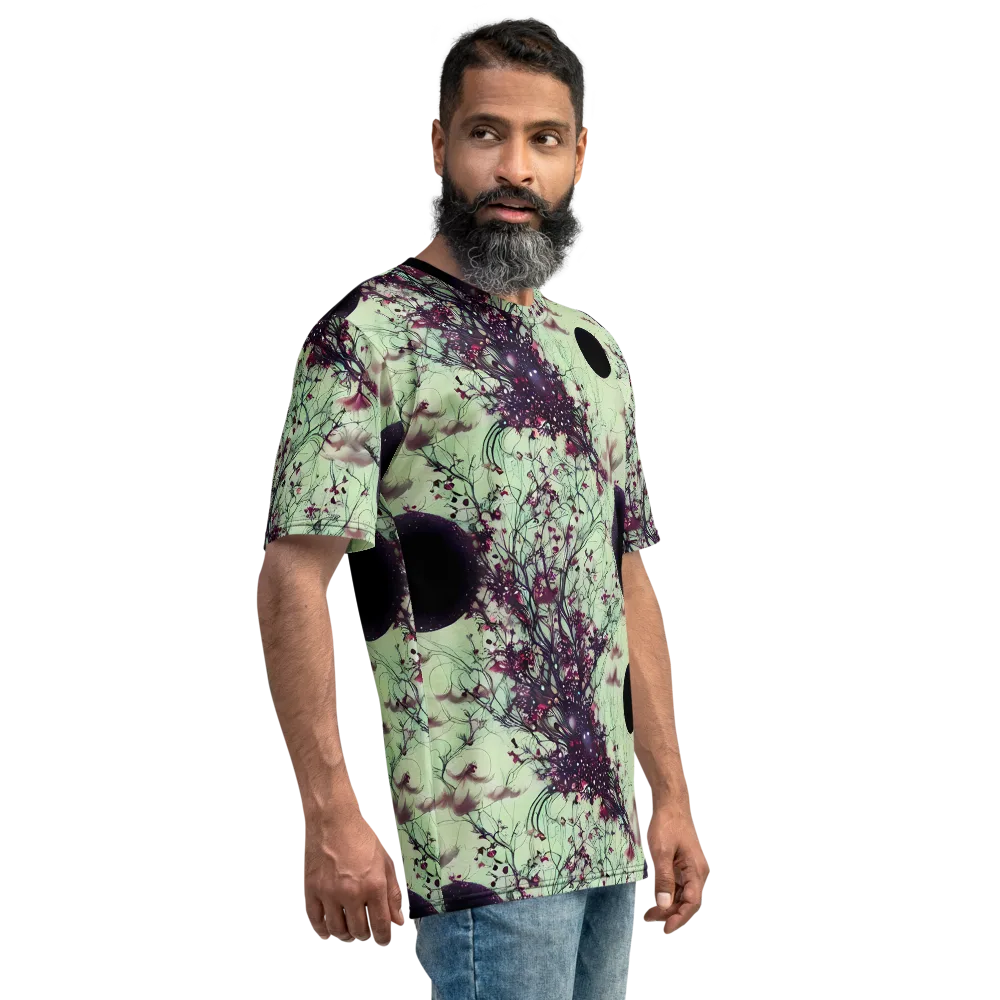 Celestial Bloom on Men's Crew Neck T-Shirt — Right