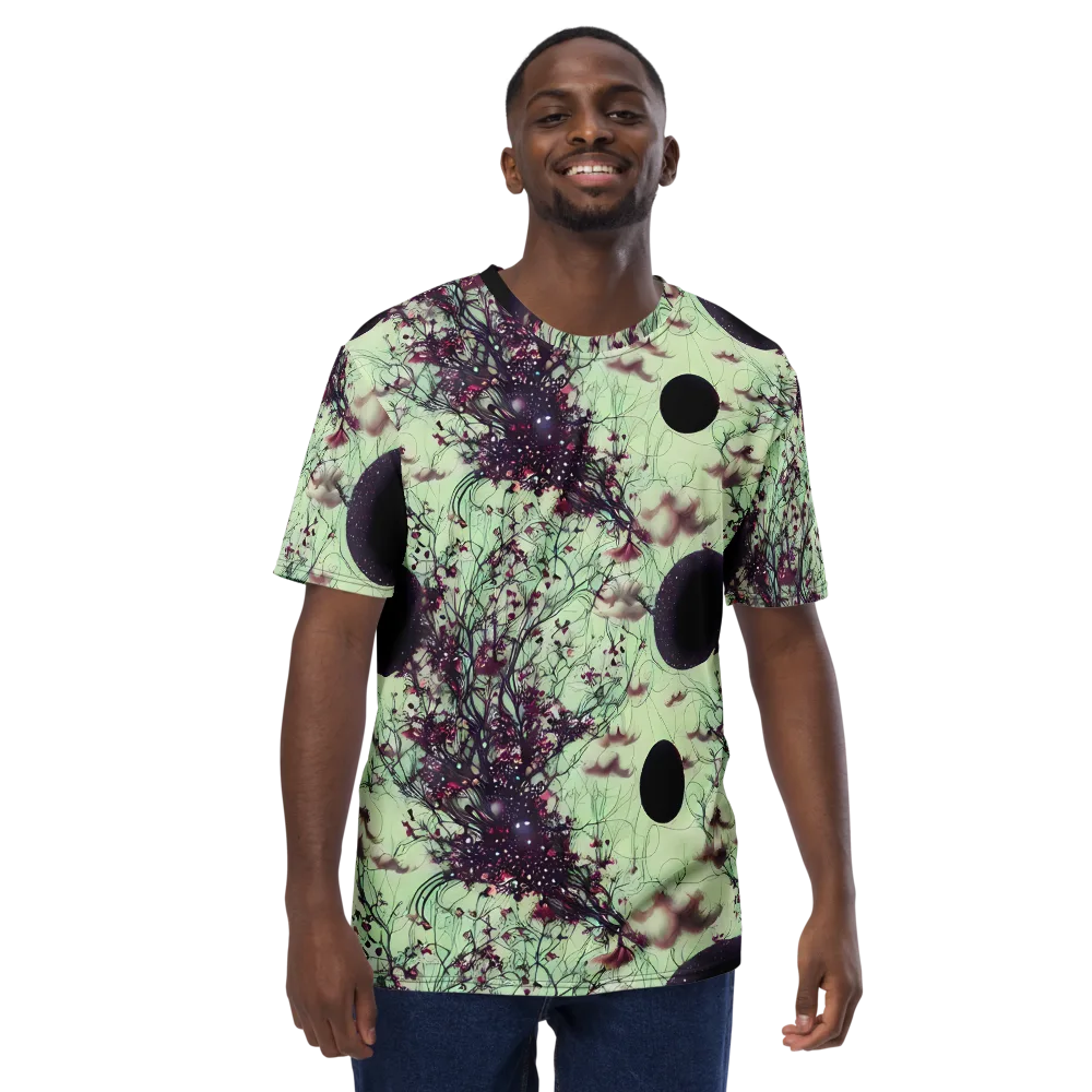 Celestial Bloom on Men's Crew Neck T-Shirt — Front