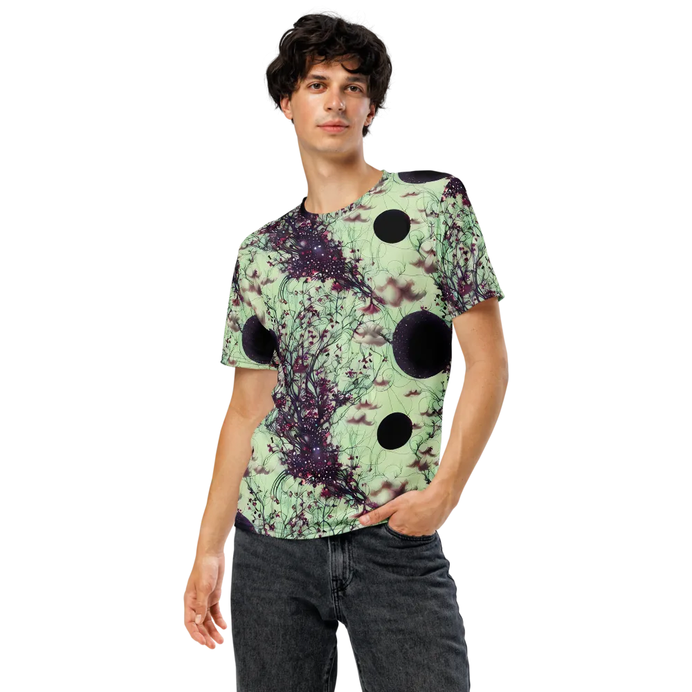 Celestial Bloom on Men's Crew Neck T-Shirt — Front