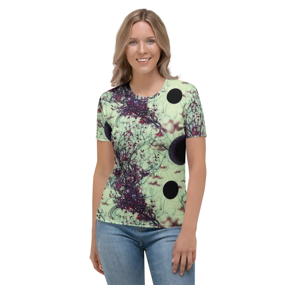 Celestial Bloom on Women's Crew Neck T-Shirt — Front