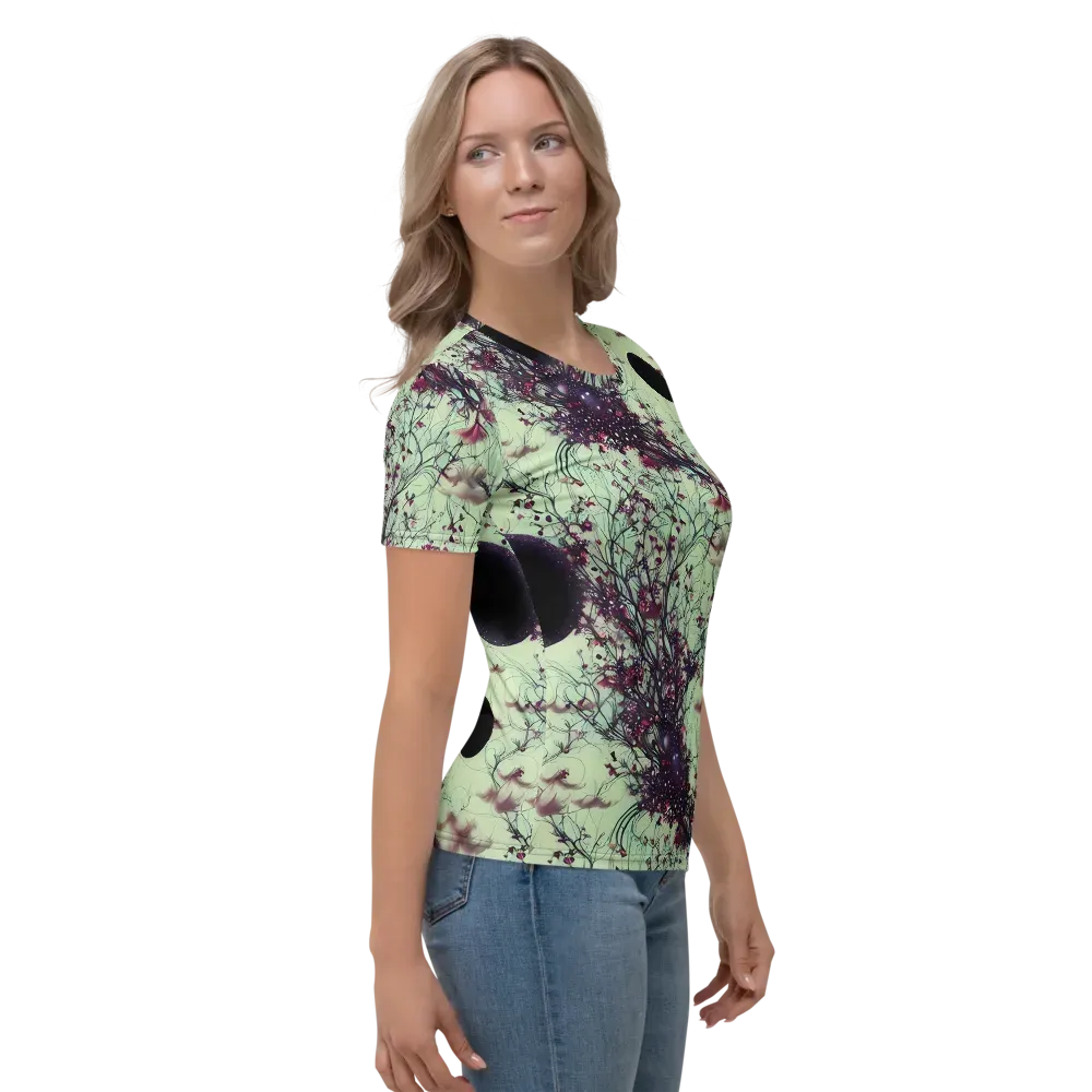Celestial Bloom on Women's Crew Neck T-Shirt — Right