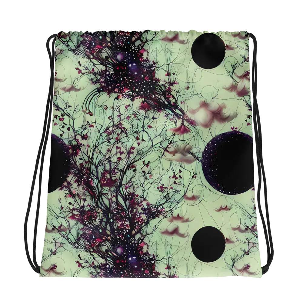 Celestial Bloom on Drawstring Bag — Photo