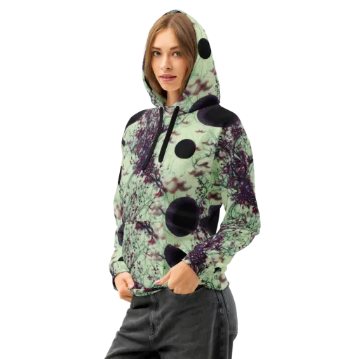 Celestial Bloom on a Cotton Hoodie