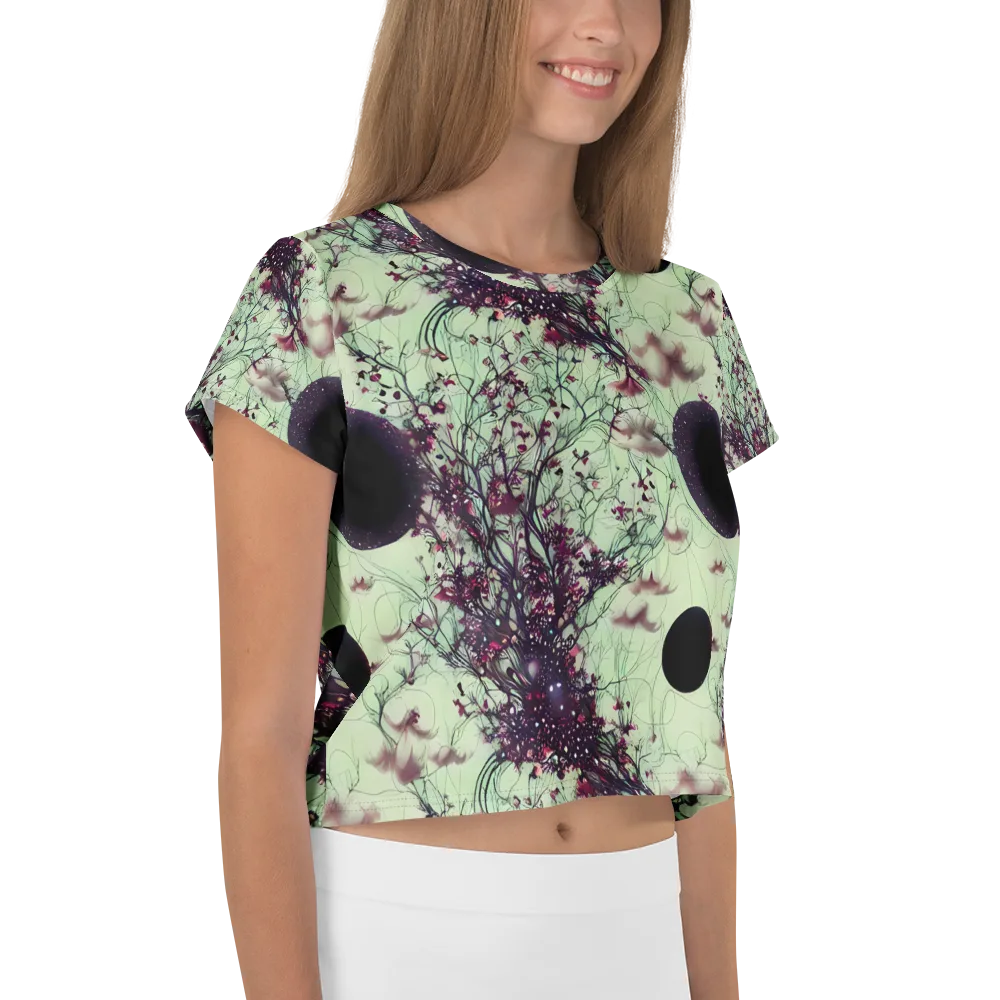 Celestial Bloom on Crop Tee — Right