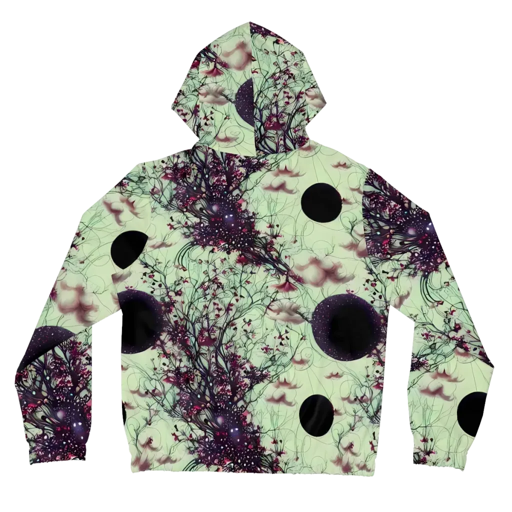 Celestial Bloom on Women's Full-Zip Hoodie — Back